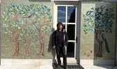Oliviers avec trois oiseaux et L'arbre de vie